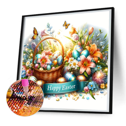 Happy Easter - Full Round Drill Diamond Painting 30*30CM