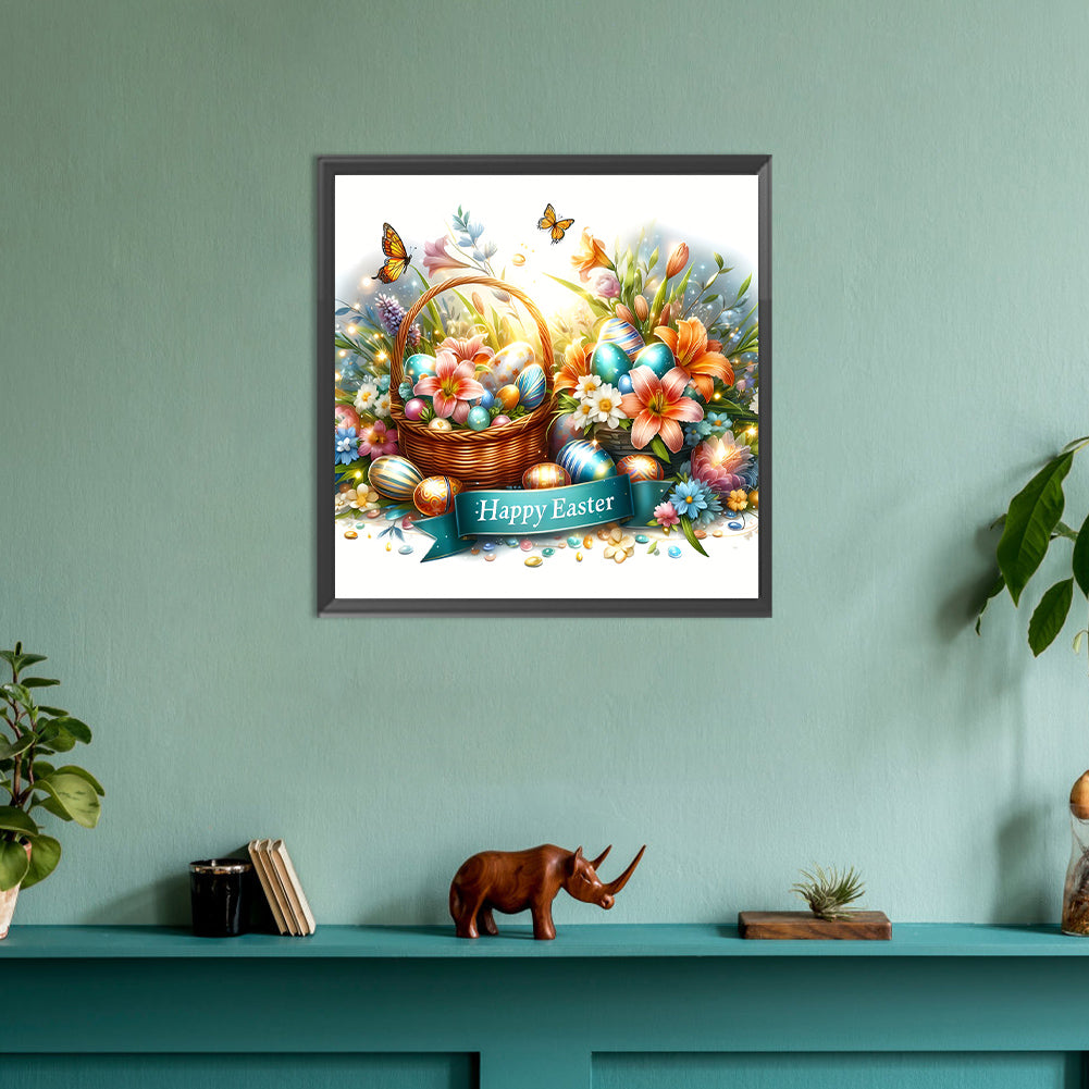 Happy Easter - Full Round Drill Diamond Painting 30*30CM