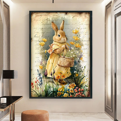 Retro Bunny - 11CT Stamped Cross Stitch 40*60CM