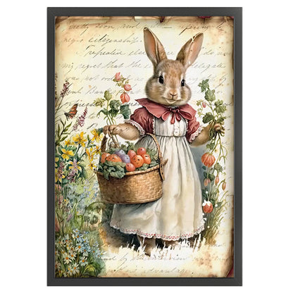 Retro Bunny - 11CT Stamped Cross Stitch 40*60CM