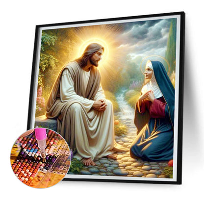 Jesus And Believers - Full Round Drill Diamond Painting 30*30CM