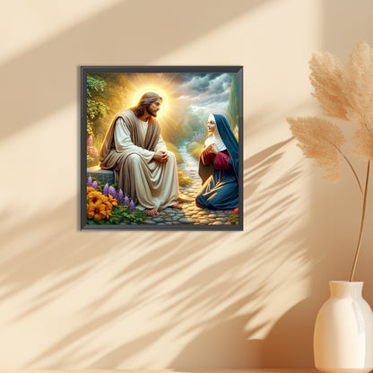 Jesus And Believers - Full Round Drill Diamond Painting 30*30CM