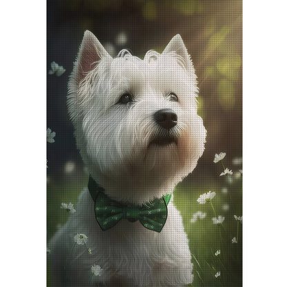 West Highland White Terrier - 11CT Stamped Cross Stitch 40*60CM