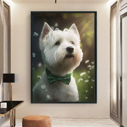 West Highland White Terrier - 11CT Stamped Cross Stitch 40*60CM