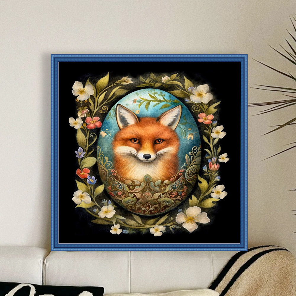 Easter Fox - 11CT Stamped Cross Stitch 45*45CM