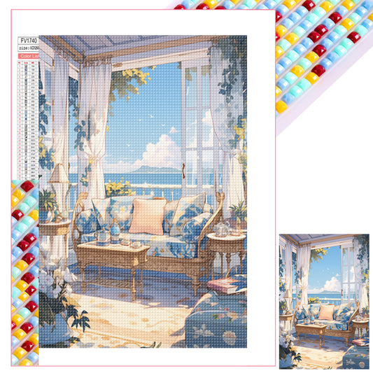 Sun Bedroom - Full Square Drill Diamond Painting 40*60CM