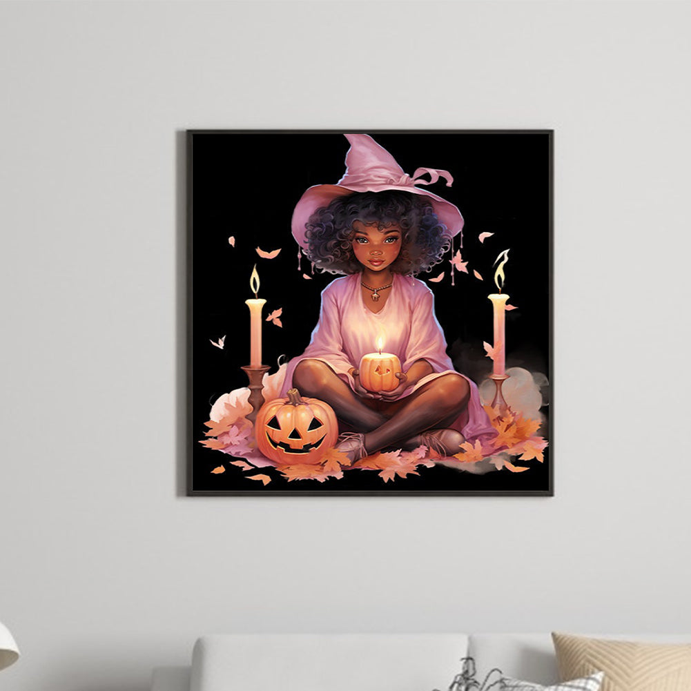 Black Witch - Full Round Drill Diamond Painting 30*30CM