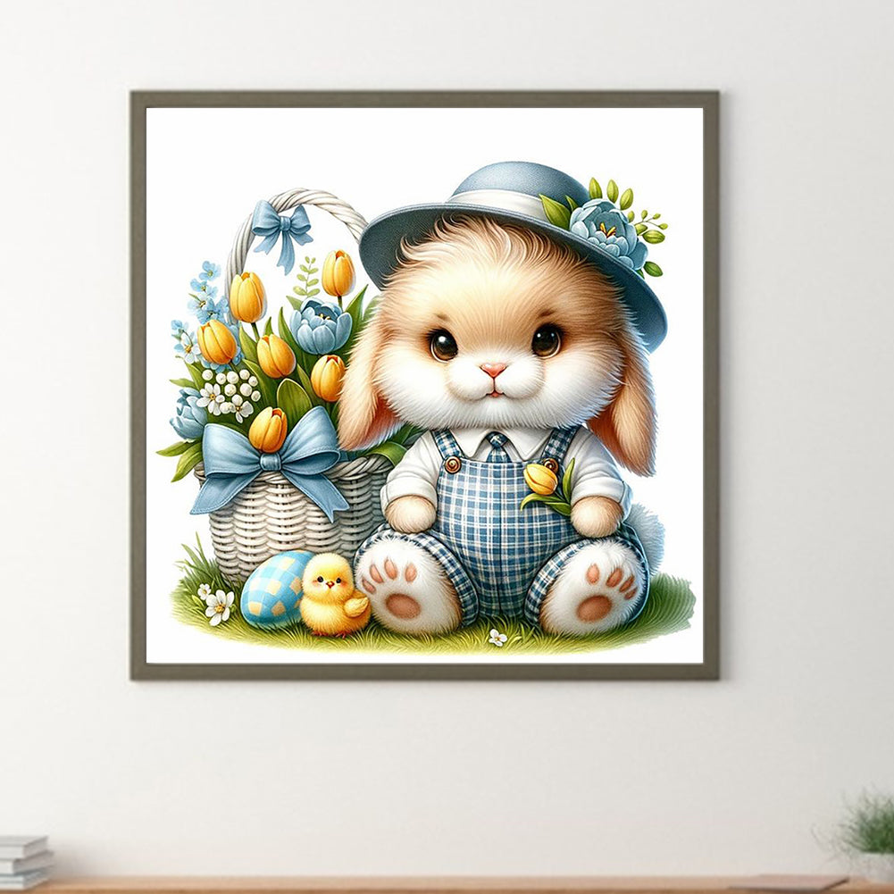 Cartoon Bunny - Full Round Drill Diamond Painting 30*30CM