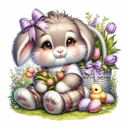 Cartoon Bunny - Full Round Drill Diamond Painting 30*30CM