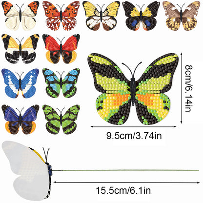 Diamond Painting Butterfly Garden Stake Patio Yard Decor DIY Crafts Kits for Kid