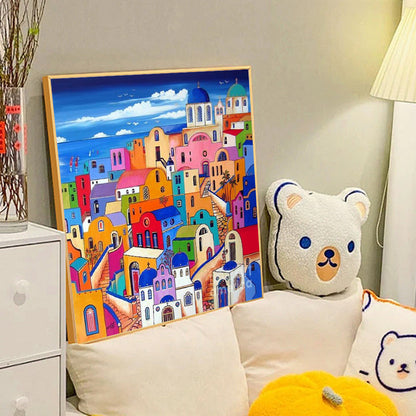 Color House - Full Round Drill Diamond Painting 40*40CM