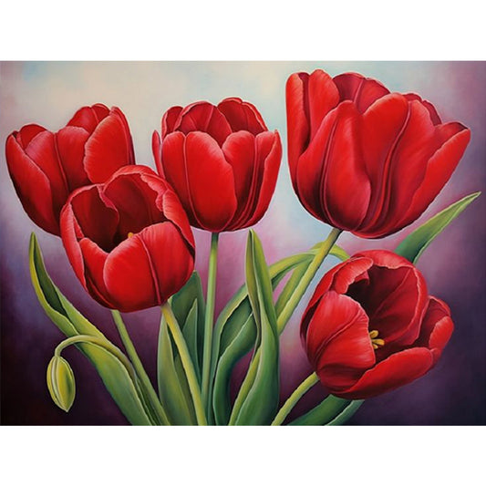 Tulip - Full Round Drill Diamond Painting 40*30CM