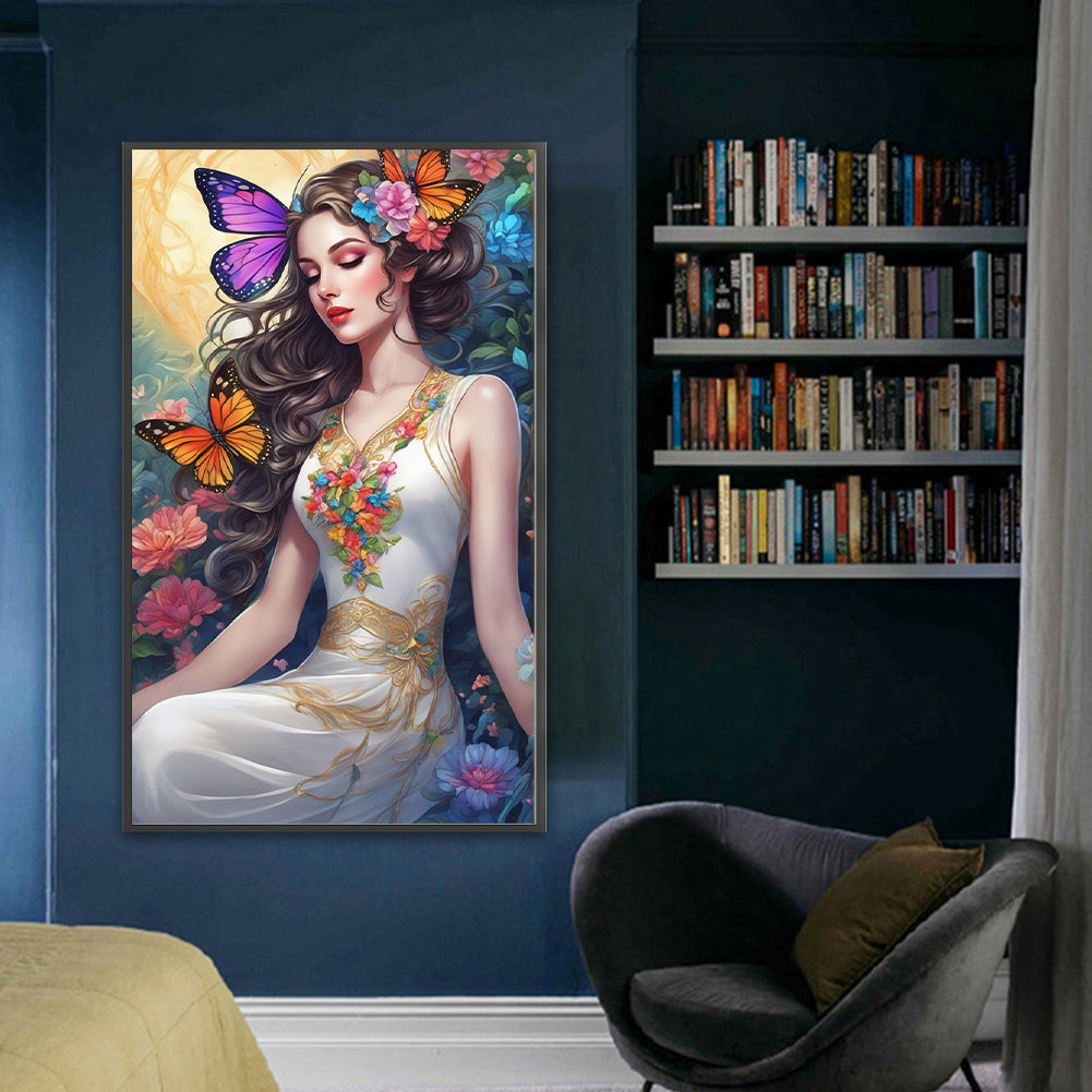 Butterfly Beauty - 11CT Stamped Cross Stitch 40*65CM