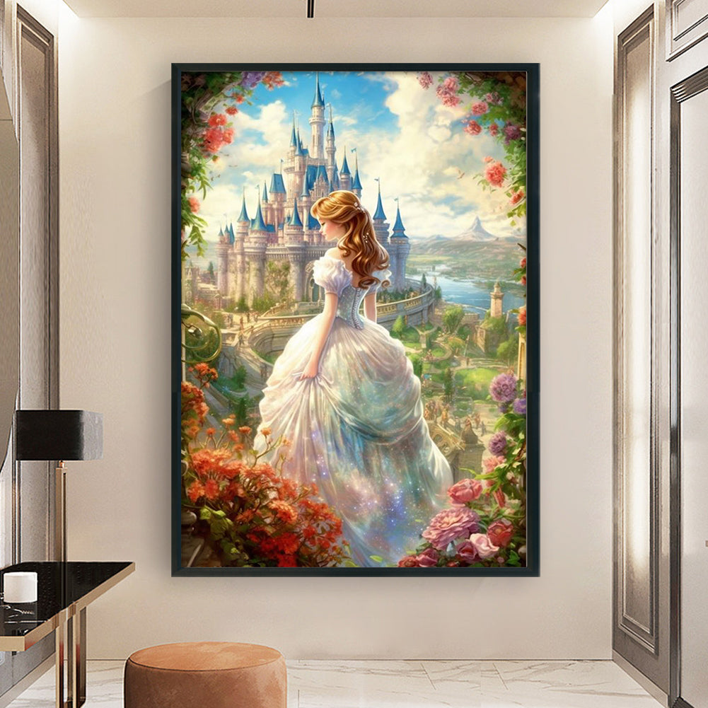 Princess In The Garden - 16CT Stamped Cross Stitch 40*60CM