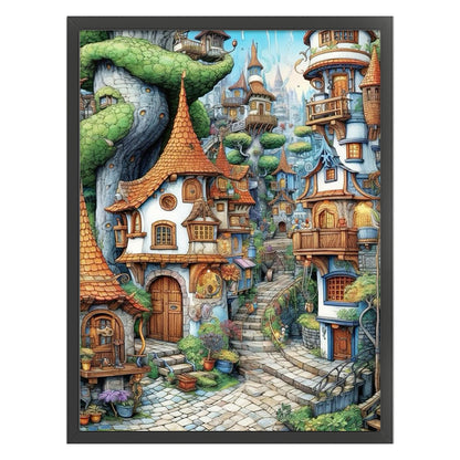 Castle - 16CT Stamped Cross Stitch 45*60CM