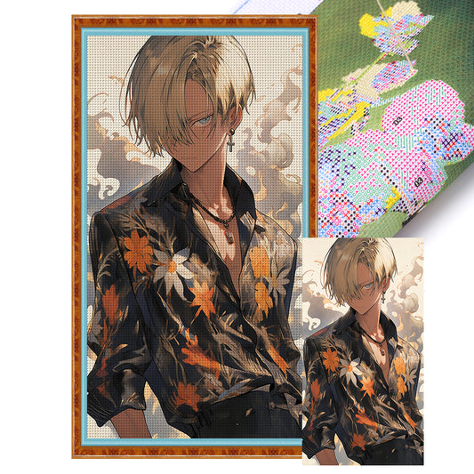 One Piece Sanji - 11CT Stamped Cross Stitch 40*70CM