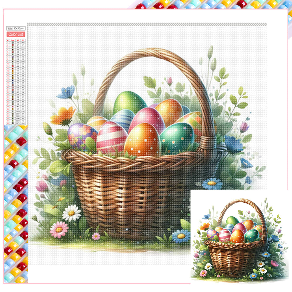 Easter Egg - Full Square Drill Diamond Painting 30*30CM