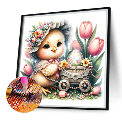 Easter Chick - Full Square Drill Diamond Painting 30*30CM