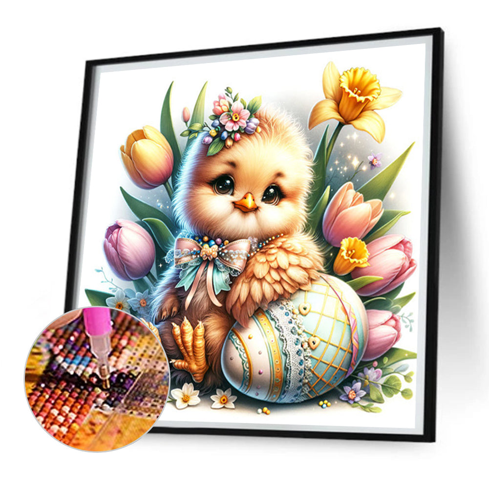 Easter Chick - Full Square Drill Diamond Painting 30*30CM