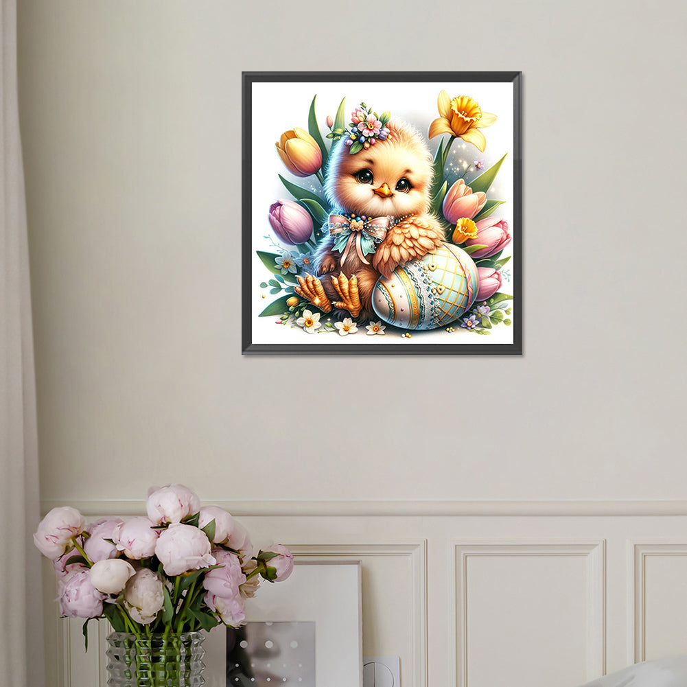 Easter Chick - Full Square Drill Diamond Painting 30*30CM