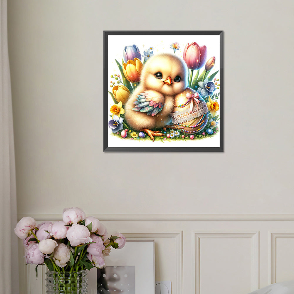 Easter Chick - Full Square Drill Diamond Painting 30*30CM