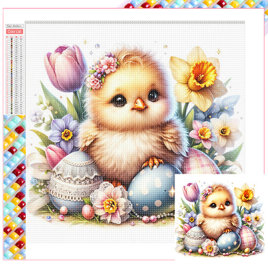 Easter Chick - Full Square Drill Diamond Painting 30*30CM