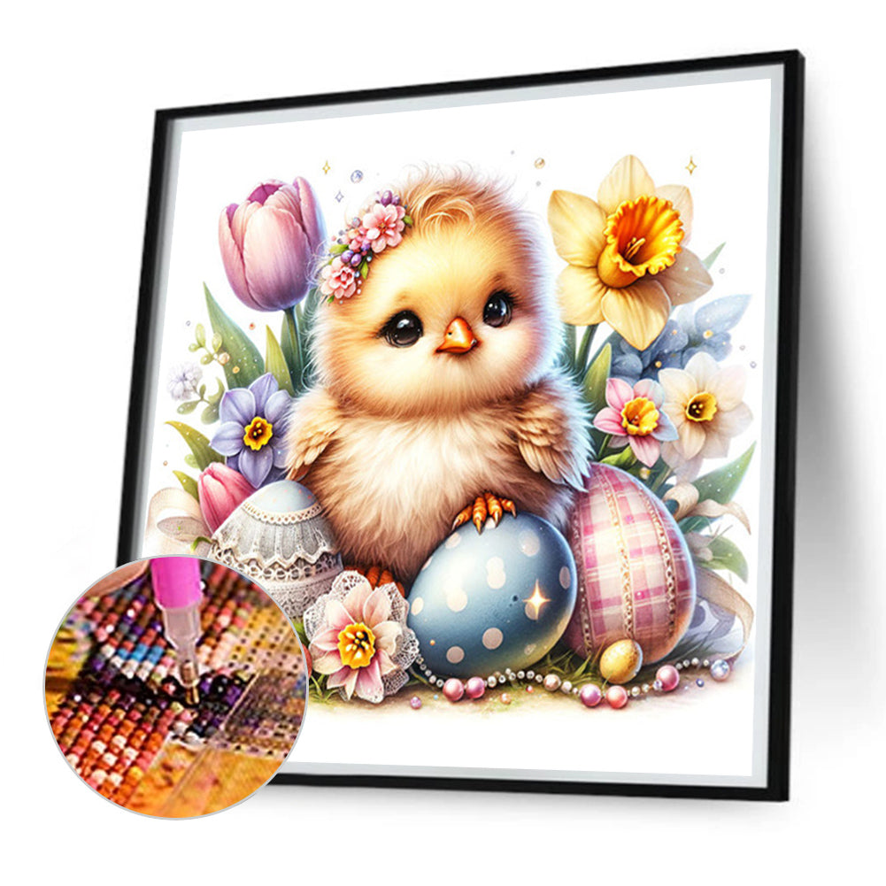 Easter Chick - Full Square Drill Diamond Painting 30*30CM