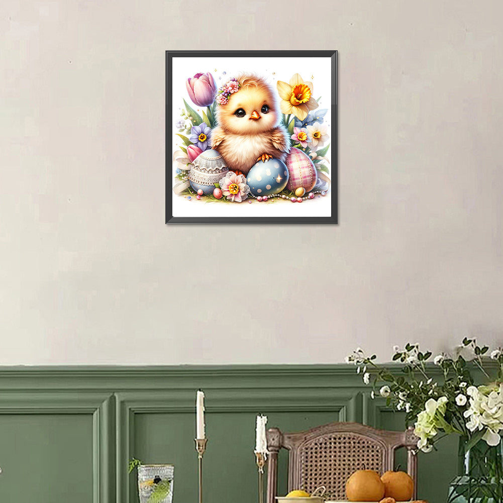 Easter Chick - Full Square Drill Diamond Painting 30*30CM