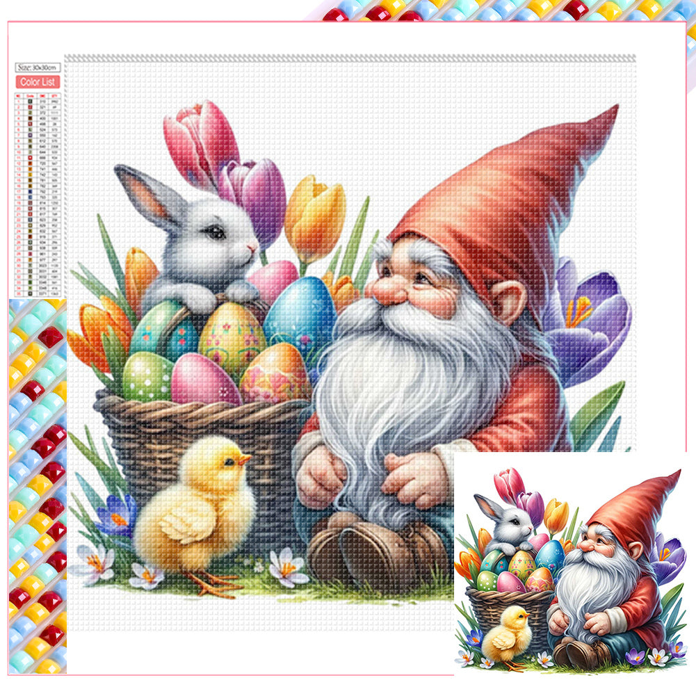 Easter Gnomes And Animals - Full Square Drill Diamond Painting 30*30CM