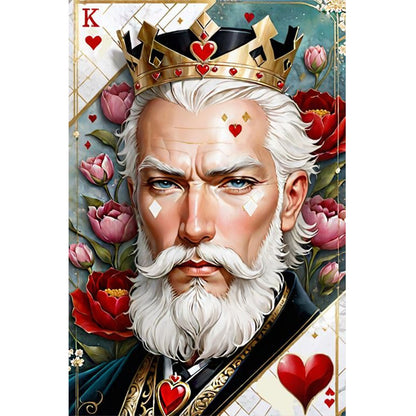 Jqk Poker Characters - Full Round Drill Diamond Painting 40*60CM