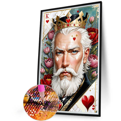 Jqk Poker Characters - Full Round Drill Diamond Painting 40*60CM