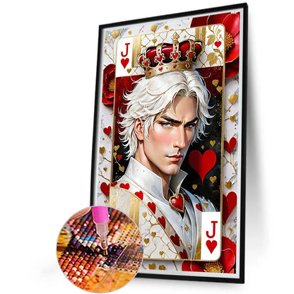 Jqk Poker Characters - Full Round Drill Diamond Painting 40*60CM
