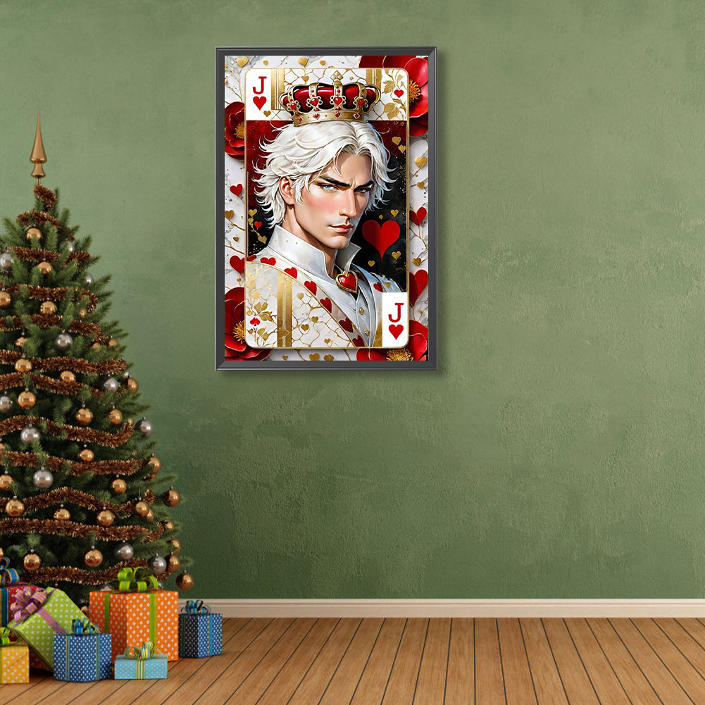 Jqk Poker Characters - Full Round Drill Diamond Painting 40*60CM
