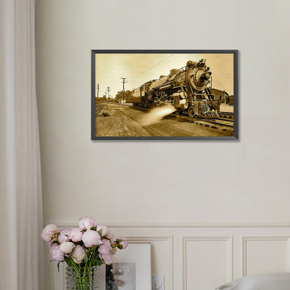 Train Locomotive - Full Round Drill Diamond Painting 50*30CM