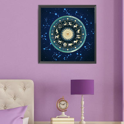 Twelve Constellations Horoscope - Full Round Drill Diamond Painting 50*50CM
