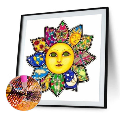 Flower Of The Sun - Full AB Round Drill Diamond Painting 40*40CM