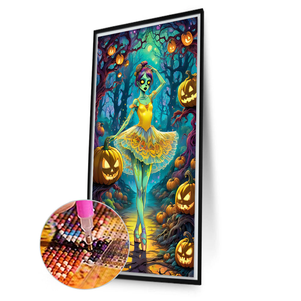 Ghost Ballet Girl - Full AB Round Drill Diamond Painting 40*70CM