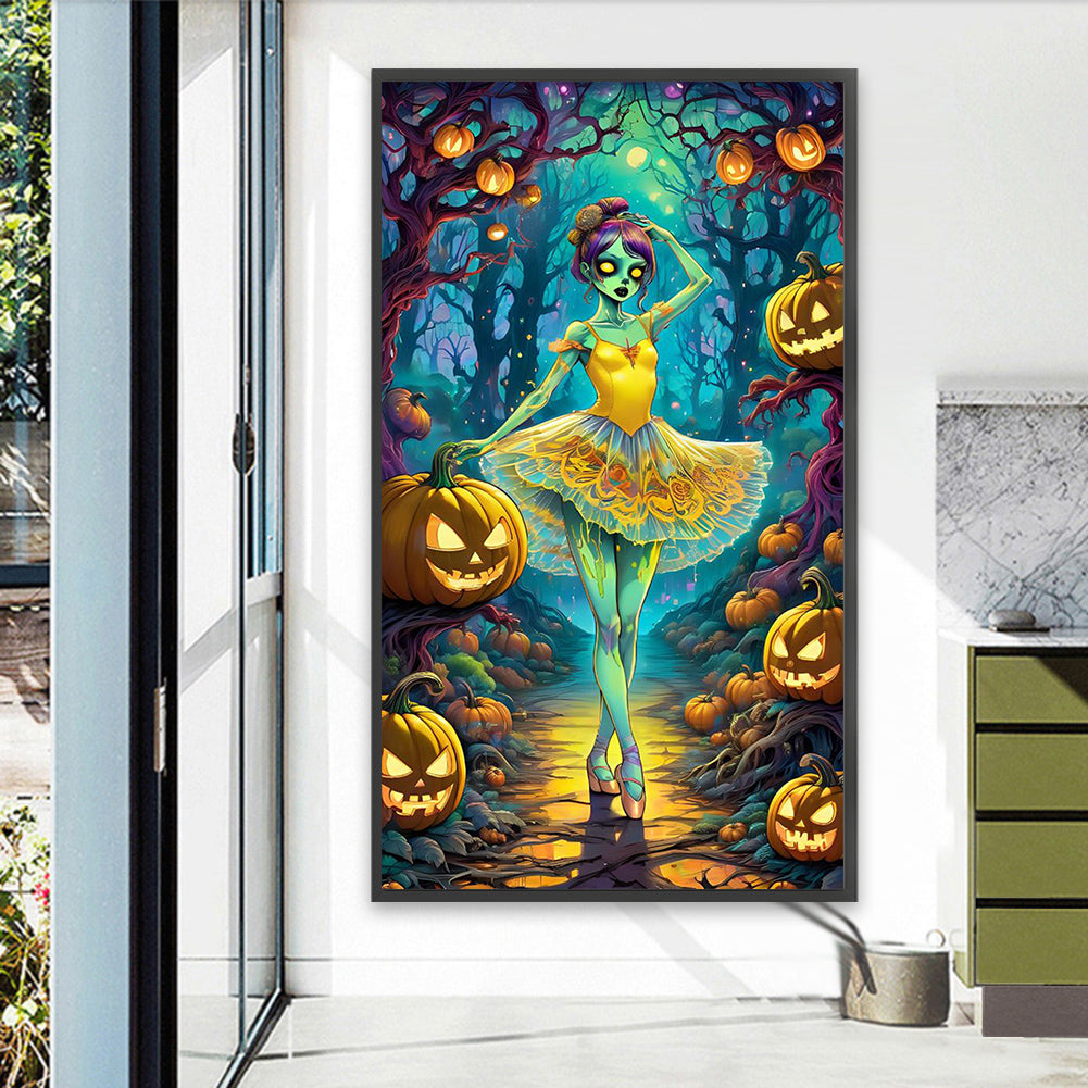 Ghost Ballet Girl - Full AB Round Drill Diamond Painting 40*70CM
