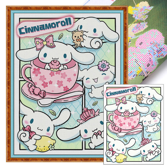 Sanrio Big Eared Dog - 11CT Stamped Cross Stitch 50*67CM