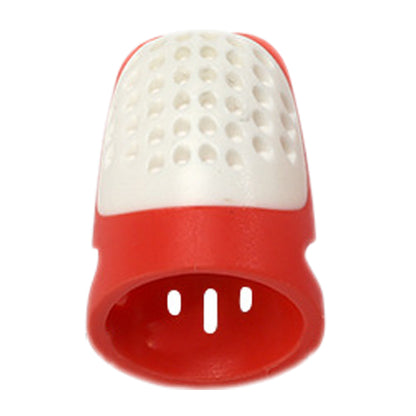 Sewing Thimble Finger Protector DIY Sewing Tool for Needlework (Red Small)