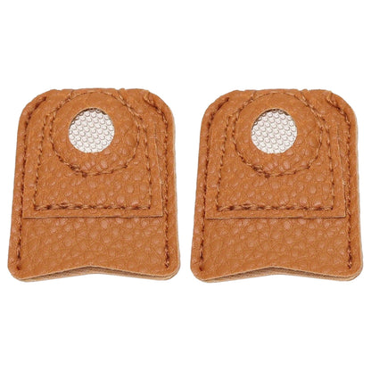 2 Pcs Finger Shield Protector Needle Felting Knitting Guard(1 Honeycomb1 Large)