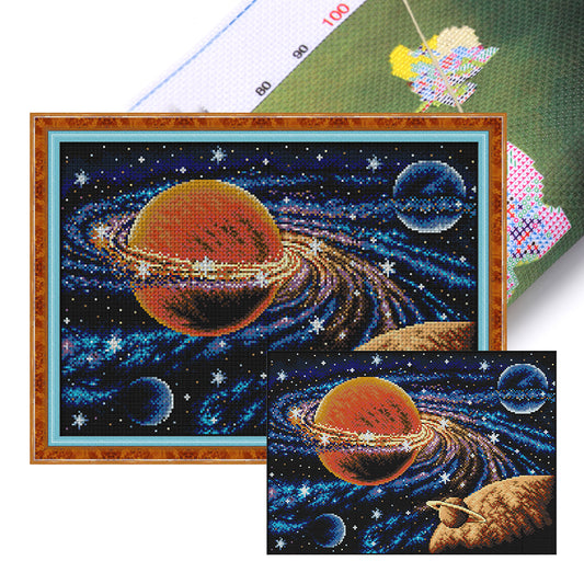 Milky Way - 14CT Stamped Cross Stitch 45*32CM(Joy Sunday)