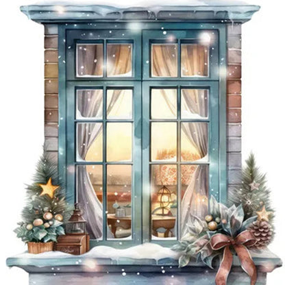 Winter Windows - 11CT Stamped Cross Stitch 50*50CM