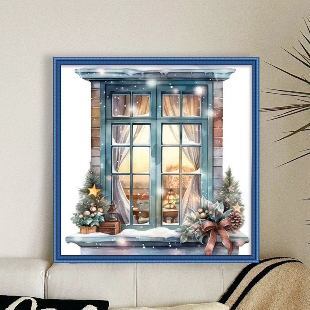 Winter Windows - 11CT Stamped Cross Stitch 50*50CM