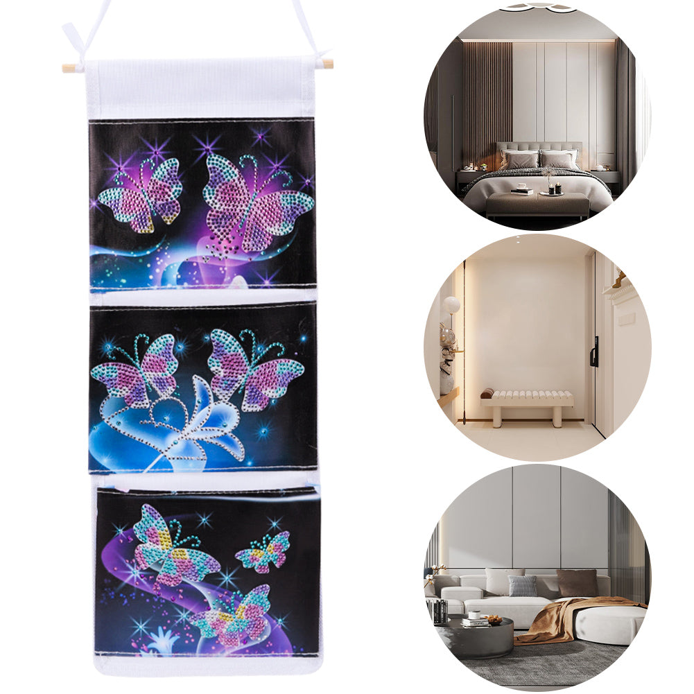 Special Shape DIY Diamond Painting Diamond Art Clutch Bag (Luminous Butterfly)