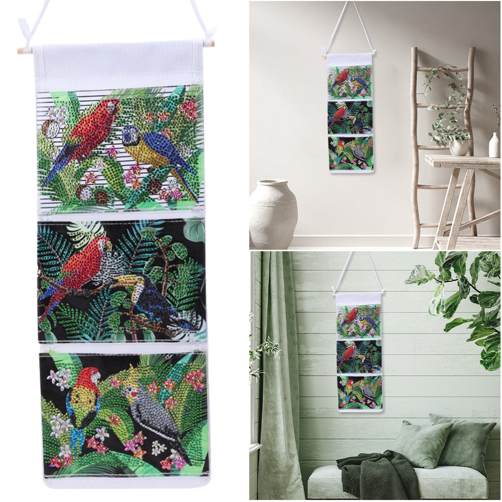 Special Shape DIY Diamond Painting Purses Diamond Art Clutch Bag (Garden Parrot)