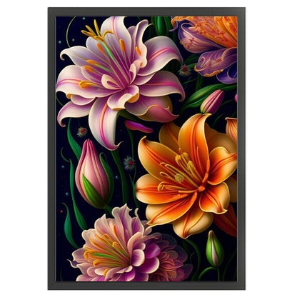 Lily - 14CT Stamped Cross Stitch 35*50CM