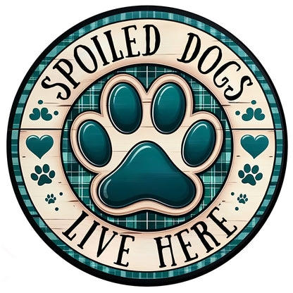 Acrylic Suncatcher Window Door Sign Hanging Decor Garden Decor (Spoiled Dog)