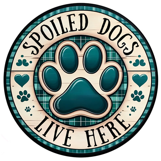 Acrylic Suncatcher Window Door Sign Hanging Decor Garden Decor (Spoiled Dog)