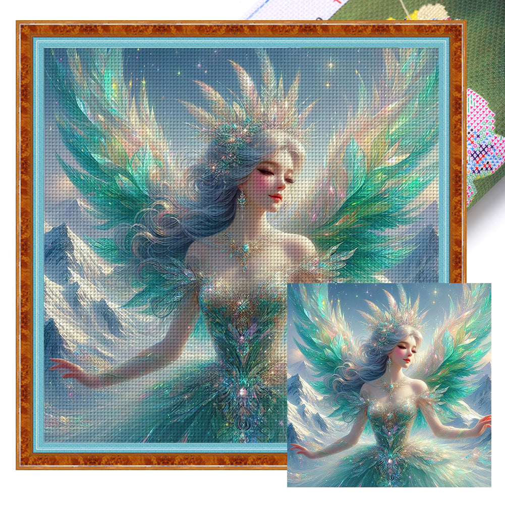 Angel Girl - 9CT Stamped Cross Stitch 45*45CM